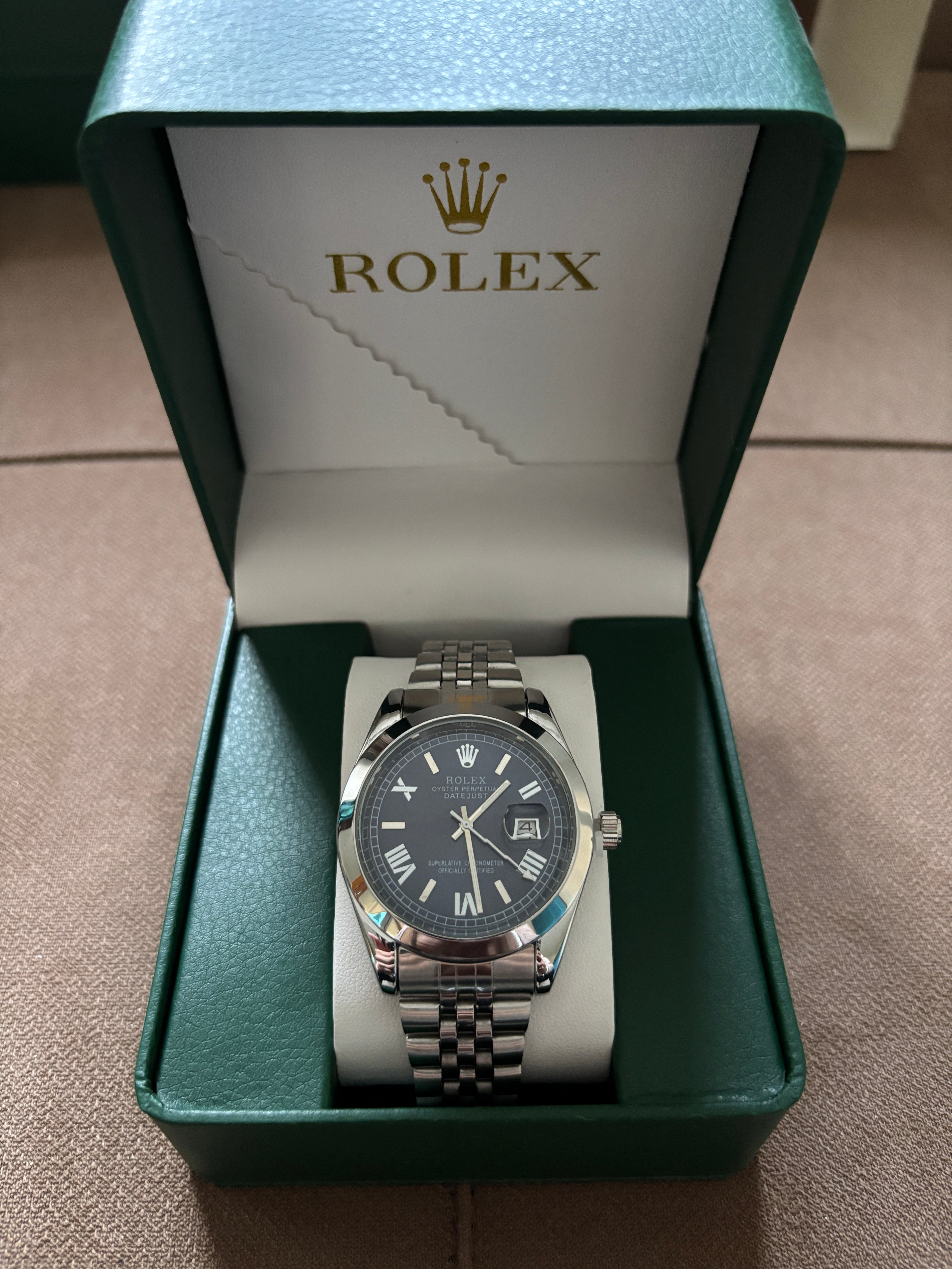 Oyster Perpetual Date Just - Dark Blue